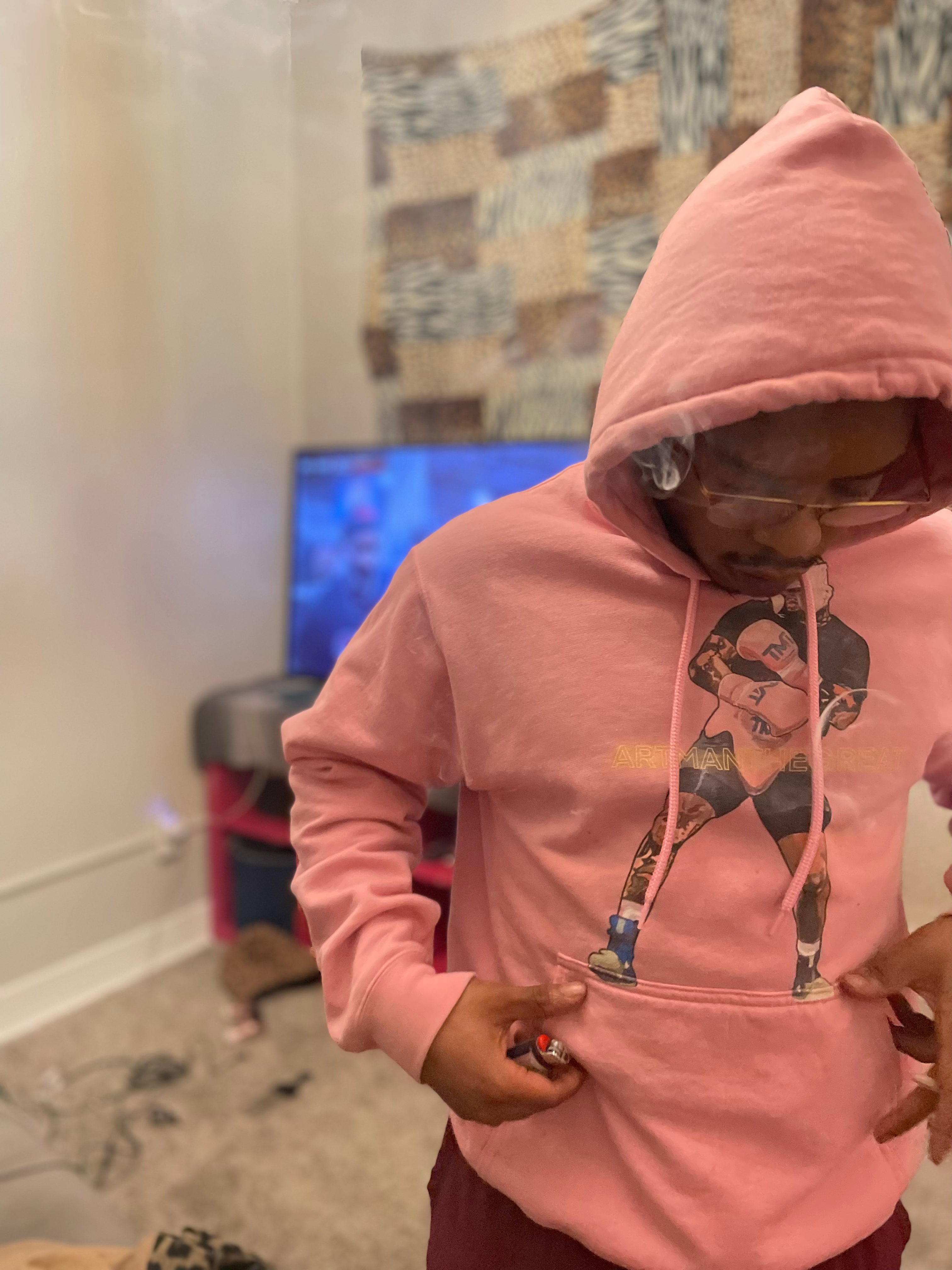 Beast mode pink hoodie
